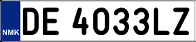 Trailer License Plate